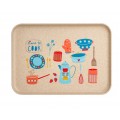 Eco-Friendly Wheat Straw Serving Tray Tea Fruit Food Server Platter Dish Durable Kitchen Tray