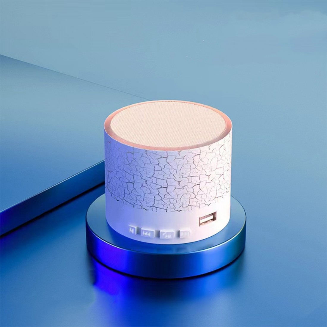 LED Mini Wireless Bluetooth Speaker A9 Night Light TF USB FM RGB Music Audio