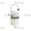 CHONEL 400ml Portable 316 Stainless Steel Insulated Thermos Cup Coffee Tumbler Winter Lovers Water Bottle