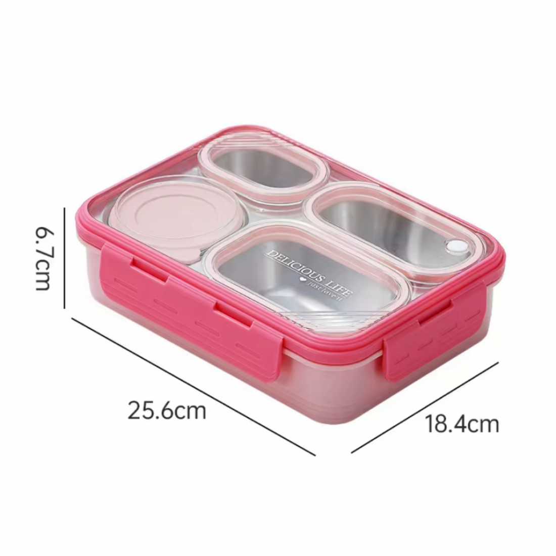 800ml Lunch Box Leak-Proof BPA-Free Microwave Safe with Compartments Durable Eco-Friendly