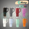 1200ml Large Stainless Steel Drinking Cup with Straw Vacuum Insulated Coffee Tumbler with Handle