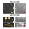 Multi-Color Waterproof PVC Apron Korea Style Halter Kitchen Chef Barista Cooking Apron