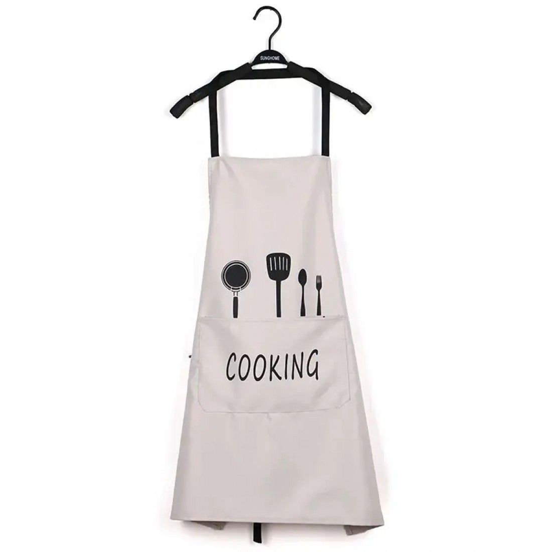 Multi-Color Waterproof PVC Apron Korea Style Halter Kitchen Chef Barista Cooking Apron