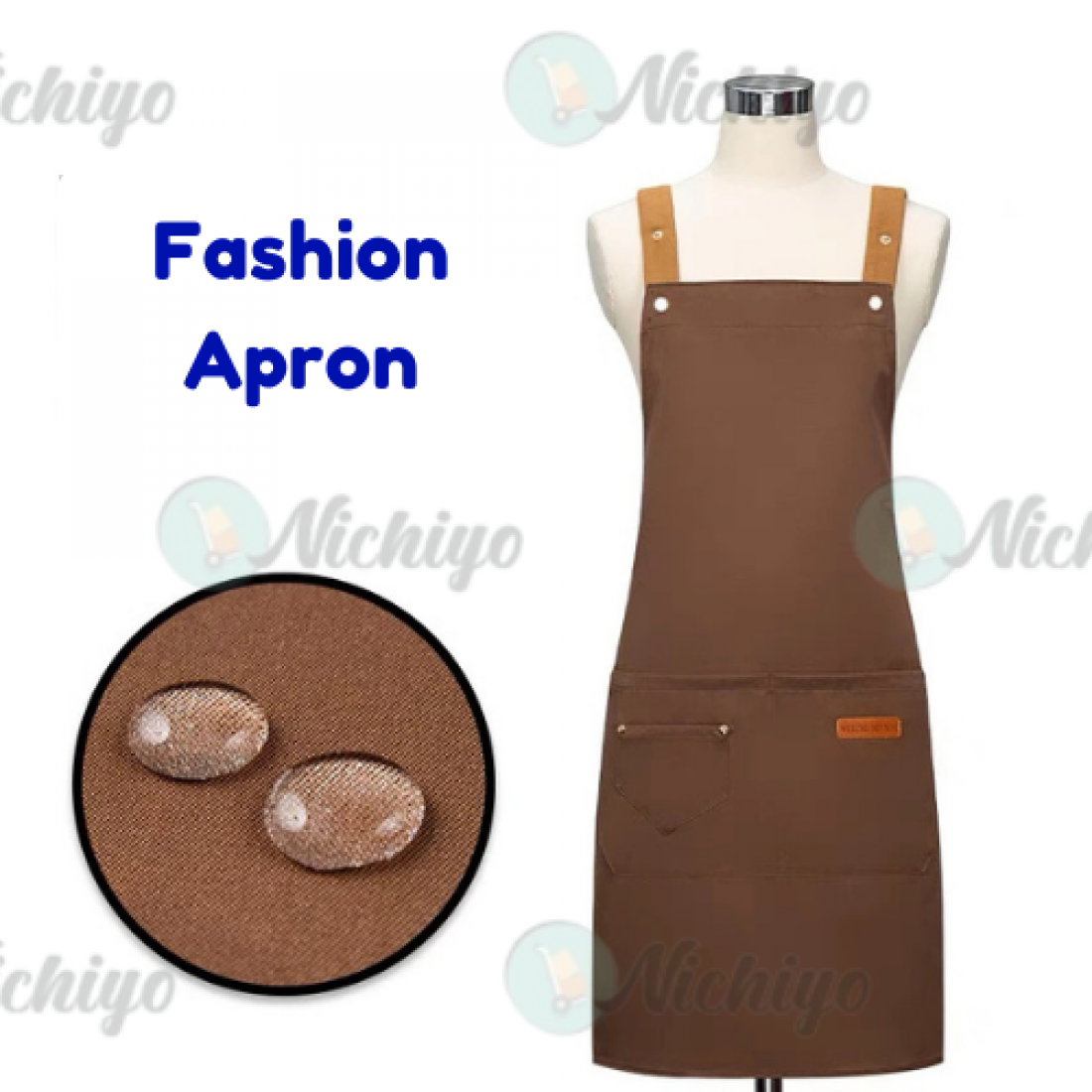 Korea Style Waterproof Apron Kitchen Barista Restaurant Chef Cooking Apron Man Woman Apron Modern