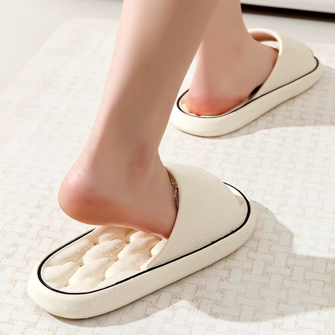 2014 Non-Slip Slippers Men Women Thick-Soled Indoor Outdoor Sandals Summer Home Hotel Anti-Slip Shoe