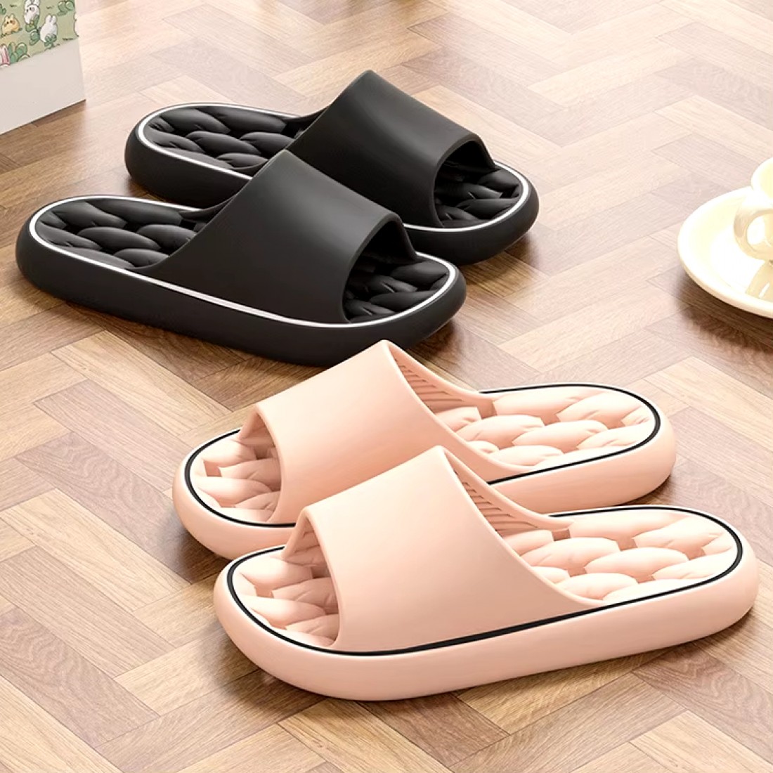 2014 Non-Slip Slippers Men Women Thick-Soled Indoor Outdoor Sandals Summer Home Hotel Anti-Slip Shoe