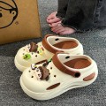 Trendy Lightweight EVA Slip-On Sandals Breathable Waterproof Sneakers Fashionable Platform Flats