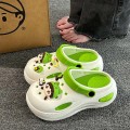 Trendy Lightweight EVA Slip-On Sandals Breathable Waterproof Sneakers Fashionable Platform Flats