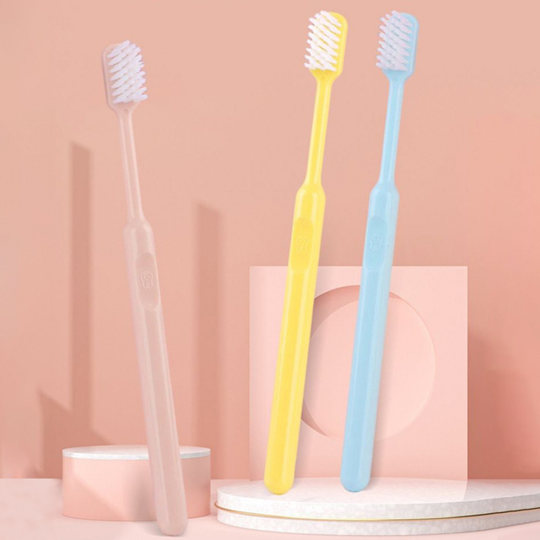 10pcs Soft Toothbrush Travel Toothbrush Non-Irritating Oral Care Colorful Suitable for Sensitive